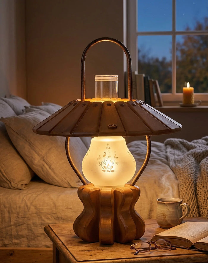 Taxta MasaÜstü Lampa